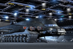 Im Hangar der ETSI befindet sich ein Shift für den Shuttle-Dienst. Er verfügt über eine geheime Tarnfunktion.