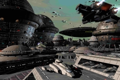 Am Raumhafen auf dem Planeten SCHMIEDE kommt es zu schweren Kämpfen.
(C) Raimund Peter