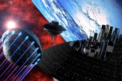 Die CART RUDO  kehrt über die TEMPORALSCHLEUSE 
ins heimatliche SOL-System zurück. 
(C) Raimund Peter