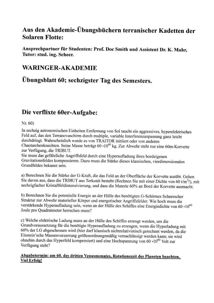 Übungsblatt 60, S. 1 © Aarn Munro